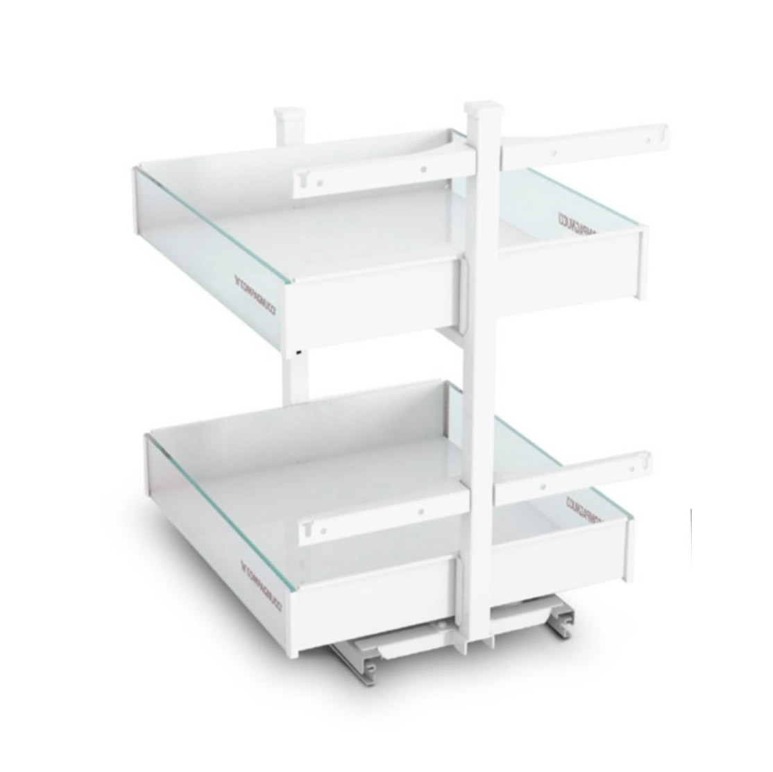 Buy Two Shelf Pull Out Fitting with Metal Frame - 399x497x593mm Online | Manufacturing Production Services | Qetaat.com